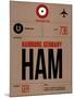 HAM Hamburg Luggage Tag 1-NaxArt-Mounted Art Print