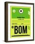 BOM Mumbai Luggage Tag I-NaxArt-Framed Art Print