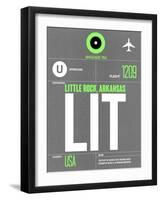 LIT Little Rock Luggage Tag II-NaxArt-Framed Art Print