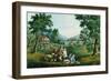 Four Seasons-Currier & Ives-Framed Premium Giclee Print