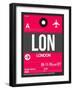 LON London Luggage Tag 2-NaxArt-Framed Art Print