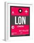 LON London Luggage Tag 2-NaxArt-Framed Art Print