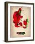 Denmark Watercolor Poster-NaxArt-Framed Art Print