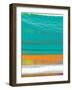 Abstract Orange Stripe2-NaxArt-Framed Art Print