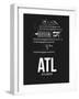 ATL Atlanta Airport Black-NaxArt-Framed Art Print