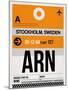 ARN Stockholm Luggage Tag I-NaxArt-Mounted Art Print