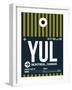 YUL Montreal Luggage Tag 1-NaxArt-Framed Art Print