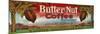 Butter Nut Coffee Label - Omaha, NE-Lantern Press-Mounted Premium Giclee Print