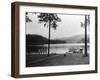 Payette Lake, ID View of Johnson Beach Photograph - Payette Lake, ID-Lantern Press-Framed Art Print