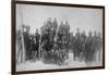 Black "Buffalo Soldiers" of the 25th Infantry Photograph - Fort Keogh, MT-Lantern Press-Framed Art Print