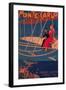 Monte Carlo, Monaco - Aviation Sporting Poster-Lantern Press-Framed Art Print