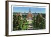 Hartford, Connecticut - Exterior View of Aetna Life Insurance Building-Lantern Press-Framed Art Print