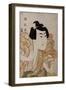 Half Length Portrait of the Actor Onoe Eizaburo in the Role Os Soga Gora-Hashiguchi Goyo-Framed Giclee Print