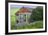 USA, Washington State, Palouse. Old abandoned house surrounded by wildflowers.-Julie Eggers-Framed Photographic Print