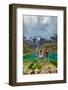 Two woman trekking Humantay Lake, Cusco, Peru, South America-Laura Grier-Framed Photographic Print