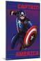 Marvel Shape of a Hero - Captain America-Trends International-Mounted Poster