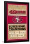 NFL San Francisco 49ers - Champions 13-Trends International-Framed Poster