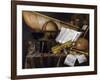 Vanitas Still Life - Peinture Par Edwaert Collier (1642-1708), 1632 - Oil on Wood, 99,4X122,8 - Pri-Edwaert Colyer or Collier-Framed Giclee Print