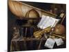 Vanitas Still Life - Peinture Par Edwaert Collier (1642-1708), 1632 - Oil on Wood, 99,4X122,8 - Pri-Edwaert Colyer or Collier-Mounted Giclee Print