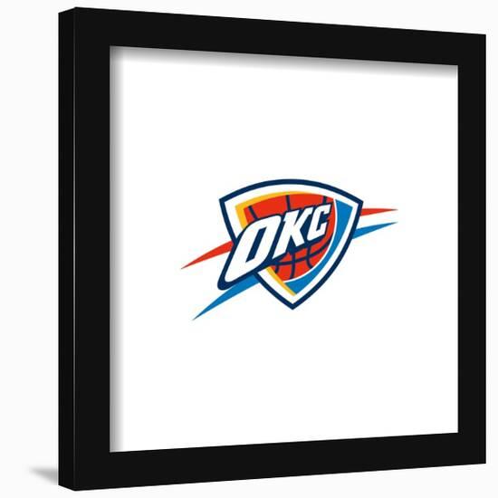 Gallery Pops NBA Oklahoma City Thunder - Primary Logo Wall Art-Trends International-Framed Gallery Pops