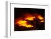 Night View of Boiling Lava from Volcanic Eruption-Bettmann-Framed Photographic Print