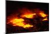 Night View of Boiling Lava from Volcanic Eruption-Bettmann-Mounted Photographic Print