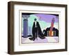 Le Bon Ton Au Theatre (Pochoir Print)-Umberto Brunelleschi-Framed Giclee Print